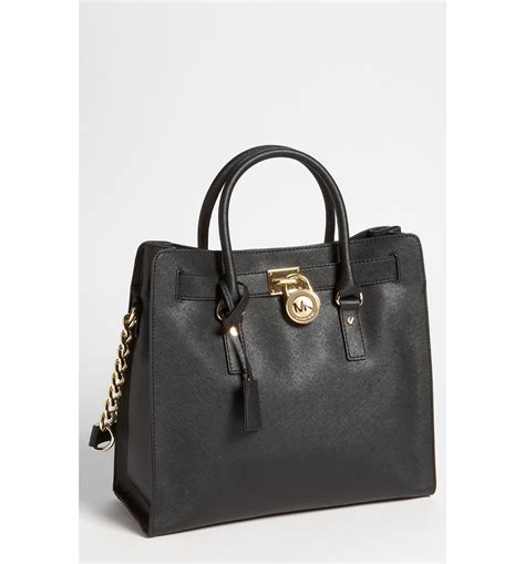 michael kors saffiano hamilton gold label|Michael Kors Hamilton saffiano bag.